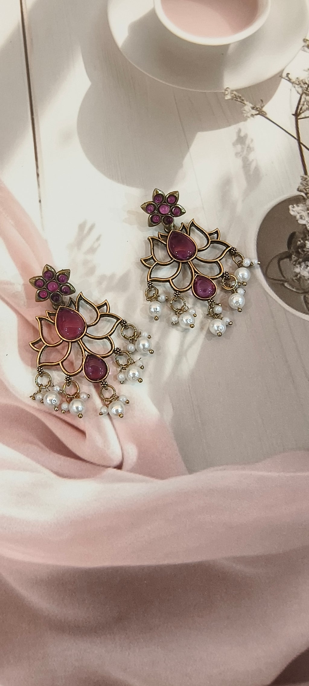 Lotus Earrings