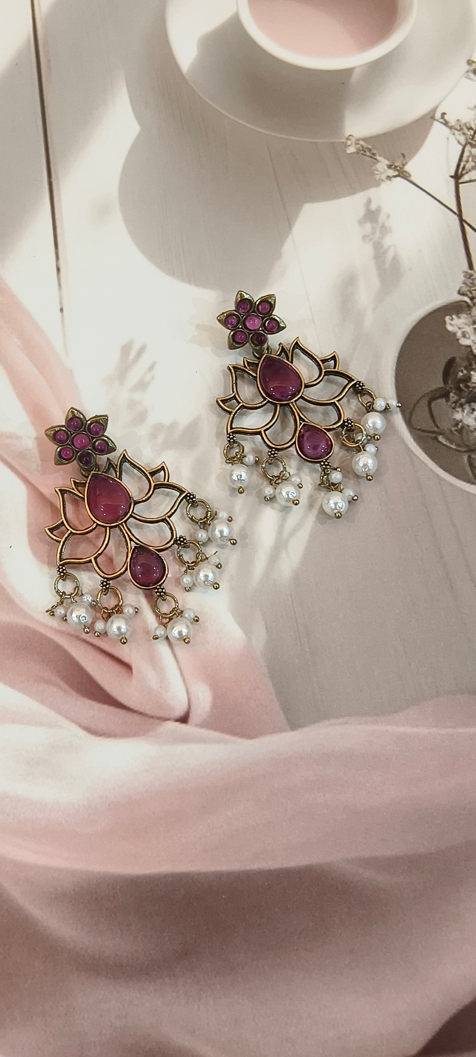 Lotus Earrings